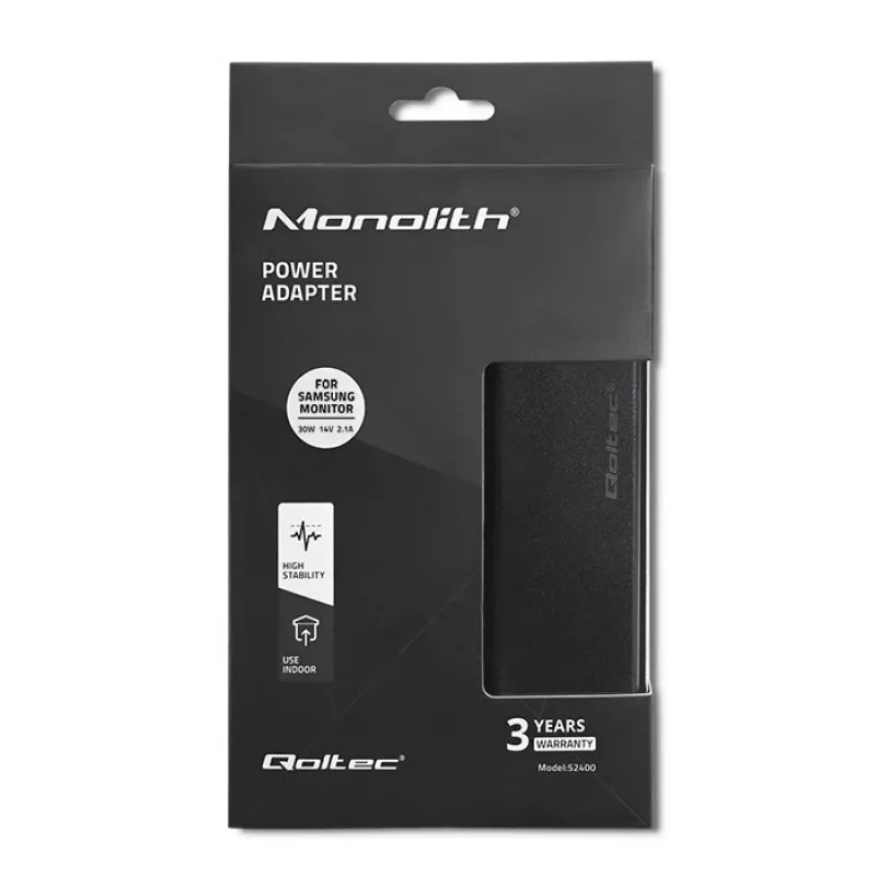 Qoltec 52400 virtalähde/muunnin sisäkäyttöön 30 W musta