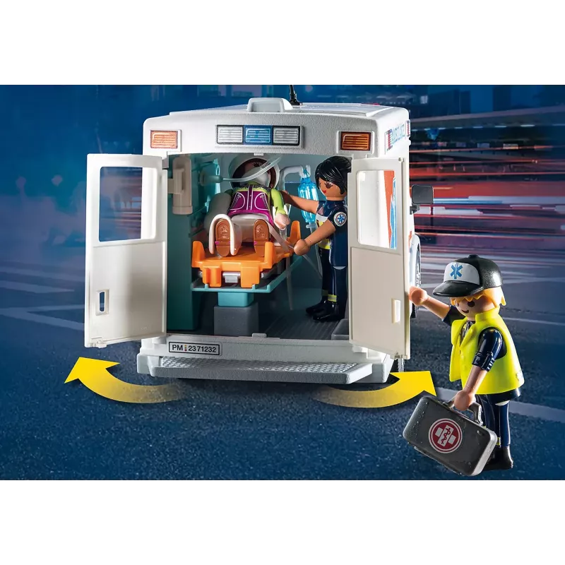 Lelupaloauto PLAYMOBIL 71232 — monivärinen, 4–10-vuotiaille, AAA-paristo