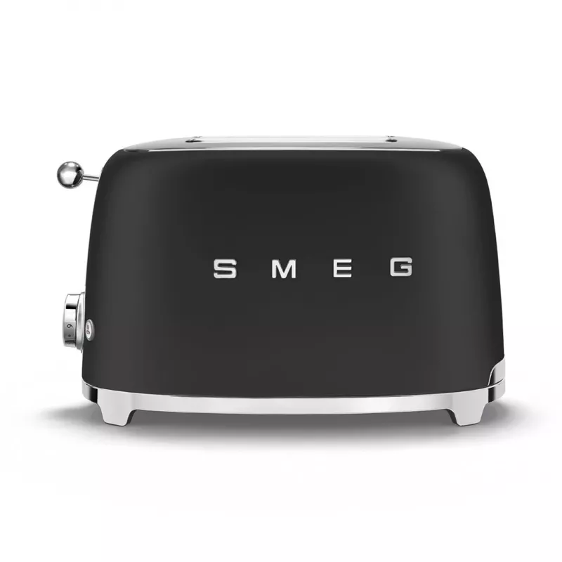 Leivänpaahdin Smeg 50's Style TSF01BLMEU 2 viipaletta musta ruostumaton teräs