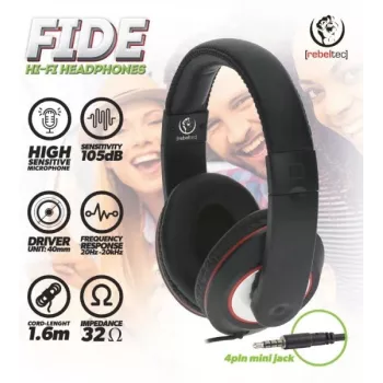 Rebeltec kuulokkeet johdolliset over-ear musta