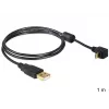 USB-kaapeli DeLOCK USB 2.0 1 m Micro-USB B musta