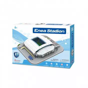 3D-palapeli cubicfun Lech-Poznan-stadionmalli – koottava stadionin pienoismalli, pahviosat, mallinumero 306-20257