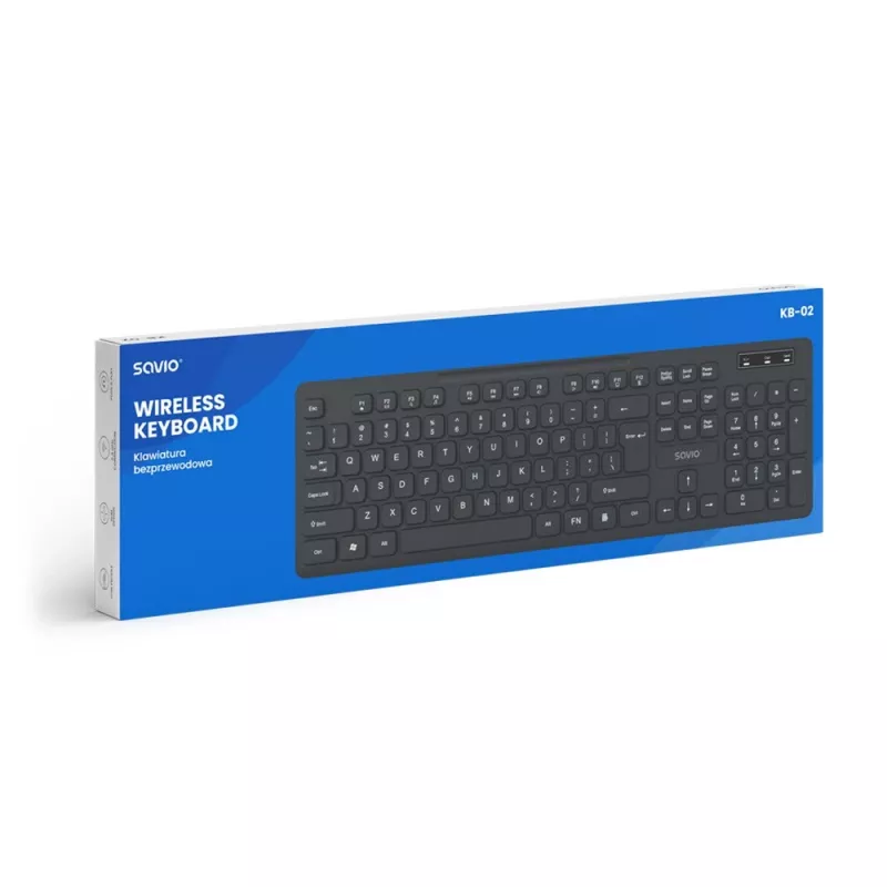 Savio KB-02 näppäimistö Home/Office USB QWERTY musta