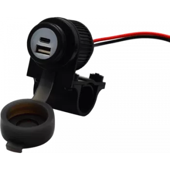 Albrecht Duo USB A+C pistorasia moottoripyörä 12/24V (73701)