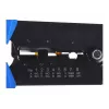 Puristin Alantec NI040 RJ-45-liittimille, teräsrakenne, muovikahvat, musta/sininen