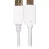 Sharkoon adapterikaapeli DisplayPort 1.2 > HDMI 4K valkoinen 3 metriä