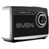 Kaiutin SVEN SRP-155, musta (3W, Bluetooth, FM/AM/SW, USB, microSD, taskulamppu, akku)