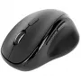 Manhattan ergonominen langaton hiiri, oikeakätinen, säädettävä 800/1200/1600 dpi, 2,4 GHz (jopa 10 m), kuusi painiketta ja vieritysrulla, Combo-USB-A- ja USB-C-vastaanotin, musta, AA-paristo (sisältyy), kolmen vuoden takuu