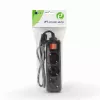 Gembird EG-PSU3-01 jatkojohto 0,6 m 3 AC-lähtöä sisäkäyttöön musta