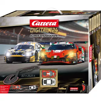 Slotcar-rata CARRERA DIGITAL 124 Super Showdown – skaalautuva digitaalinen 1:24-järjestelmä