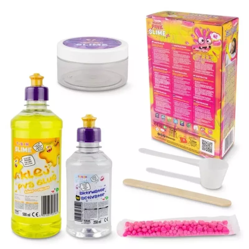 Slime DIY-sarja TUBAN TU3569 — Magic Pink XL, myrkytön, turvallinen lapsille