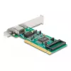 DeLOCK PCI-kortti 1 x RJ45 Gigabit LAN RTL Full-Height Low-Profile