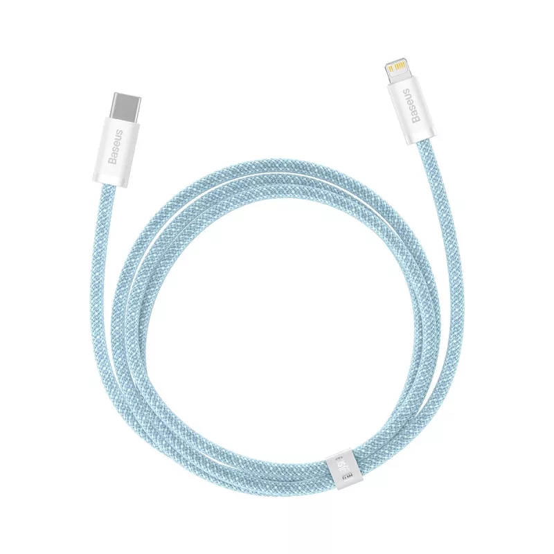 USB-C-kaapeli Lightning Baseus Dynamic Series, 20W, 1 m (sininen)