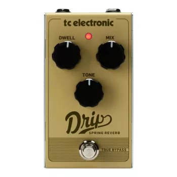 Kitaran efektipedaali TC Electronic Drip Spring Reverb — kompakti muotoilu, True Bypass