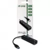 Inter-Tech Argus IT-310 -keskitin - 3 x SuperSpeed USB 3.0 + 1 x 10/100/1000 - pöytämalli (88885439)