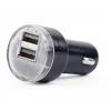Autolaturi Gembird EG-U2C2A-CAR-02, 12–24V tulo, 5V/2,1A lähtö, 2× USB 2.0, musta