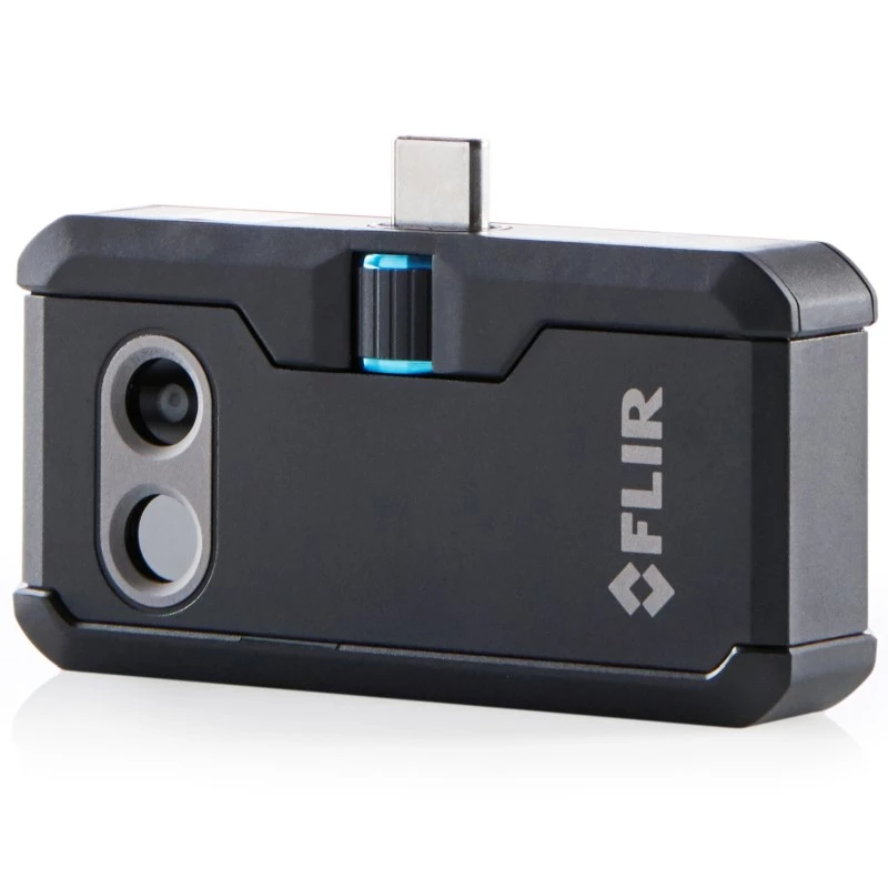 FLIR One Pro FP3IC lämpökamera iPhonelle USB-C, 160x120 px, MSX, VividIR, jopa 400 °C, musta