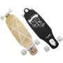 Longboard Muuwmi Lights GLOW ABEC 7 hehkuvilla pyörillä, musta/vihreä
