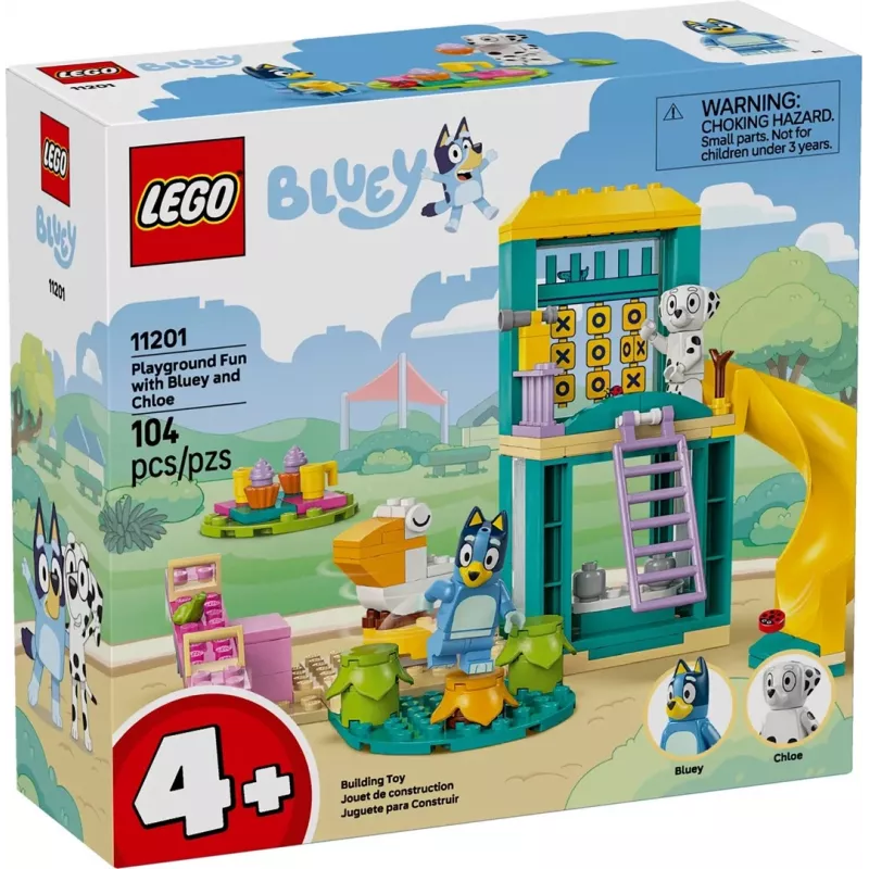 LEGO Bricks sarja 11201 Leikkikenttähauskaa Bluen ja Chloen kanssa – minihahmot, leikkikohtaus