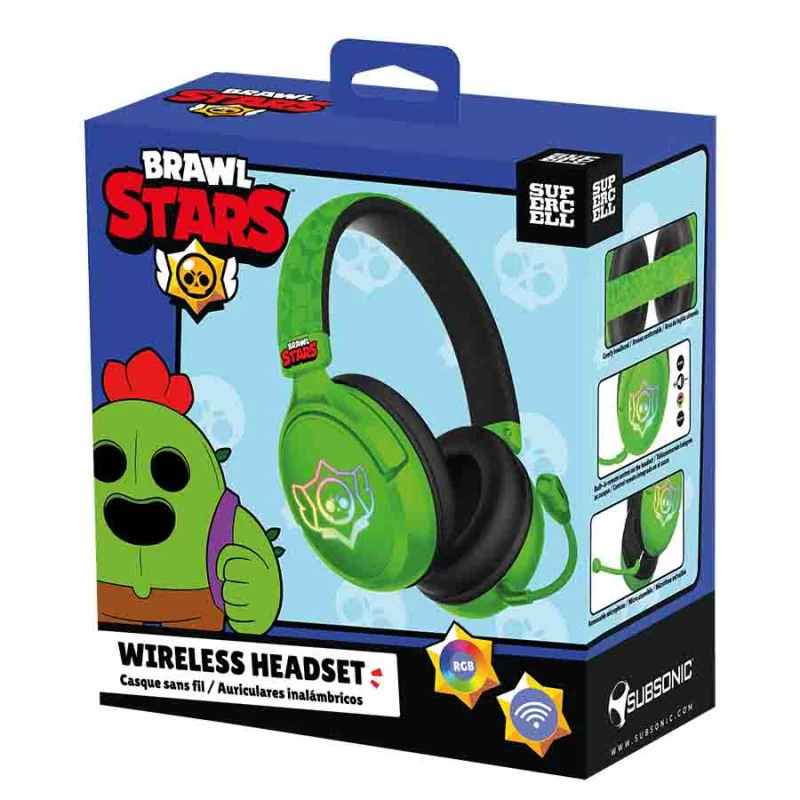 Subsonic langaton pelikuulokemikrofoni Brawl Stars Skull