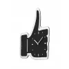 NeXtime seinäkello 3072zw Thumbs up, 40,5x41 cm, seinäkello, musta/hopea