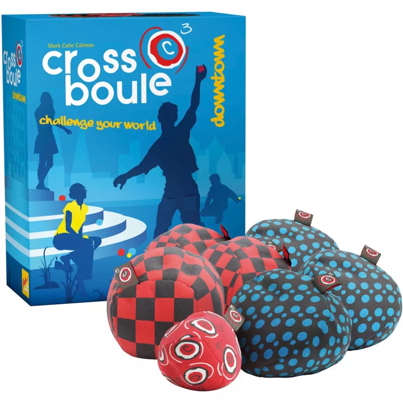 Crossboule Set Downtown, taitopeli sininen/punainen