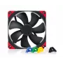 140 mm Noctua NF-A14 PWM chromax.musta.swap kotelotuuletin, 12V, 300–1500 RPM, PWM, 140,2 m³/h, 24,6 dB