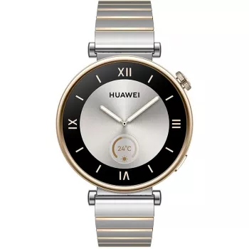 Huawei WATCH GT 4. Näytön halkaisija: 3,35 cm (1.32), näyttöteknologia: AMOLED, näytön tarkkuus: 466 x 466 pikseliä. Flash-muisti: 32 GB. WLAN. GPS. Akun kesto