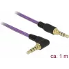 Audiokaapeli DeLOCK 85611 1 m 3,5 mm violetti
