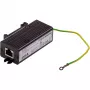 Axis TU8001 Ethernet-ylijännitesuoja PoE-laitteille, seinä-/DIN-kiskokiinnitys, musta