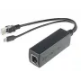 Microconnect MC-POESPLITTER verkkojakaaja Power over Ethernet (PoE) musta