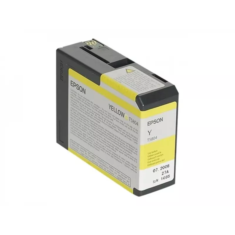 Epson yksittäispakkaus keltainen T580400, keltainen, pigmenttimuste, 80 ml, 1 kpl