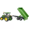 Traktorimalli BRUDER John Deere 5115 M kippikärryllä