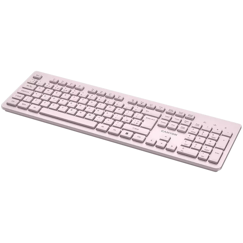 Langaton näppäimistö CANYON HKB-W01 – UK/US-asettelu, beige, AAA-paristokäyttöinen