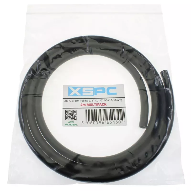 Pehmeä EPDM-letku XSPC 13/10 mm (ID 10 mm / UL 13 mm), 2 m, musta