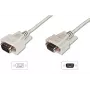 Digitus ASSMANN - sarjaportin jatkokaapeli - DB-9 (uros) - DB-9 (naaras) - 3 m - muotoiltu, siipiruuvit - beige (AK-610203-030-E)