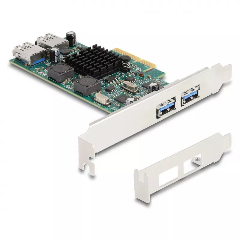 DeLOCK PCI Express x4 -kortti 2 x USB 5 Gbit/s Type-A 2 x sisäinen USB