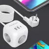 Power Cube QOLTEC 52547 jakotukki 3×AC-pistorasia, 2×USB-A, 1×USB-C PD 20W