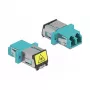 DeLOCK 86900 kuituliitäntä LC Duplex naaras-naaras Multimode aqua