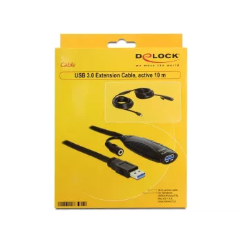 USB-kaapeli DeLOCK USB3.0-A - USB3.0-A 10m