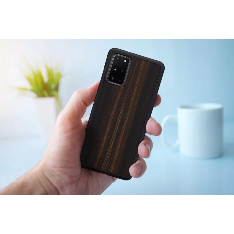 Suojakotelo Samsung Galaxy S20+:lle — Man and Wood — Ebenholz musta