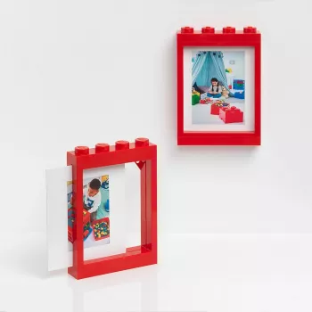 Valokuvakehys Room Copenhagen LEGO Bright Red 41131730 — koristeellinen pöytäkehys, kirkkaan punainen