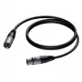 PROCAB kaapeli XLR-uros XLR-naaras 1 m