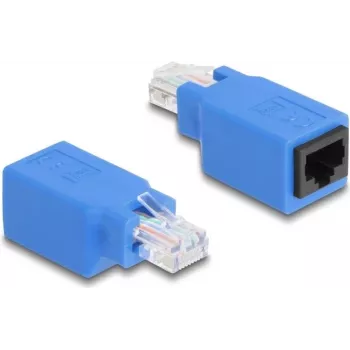Sukupuolenvaihtaja-adapteri DeLOCK 64803 RJ45 sininen