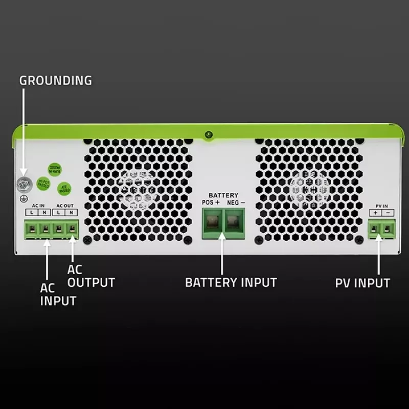 Off-grid aurinkoinvertteri QOLTEC 3500W malli 53864 itsenäisiin aurinkosähköjärjestelmiin