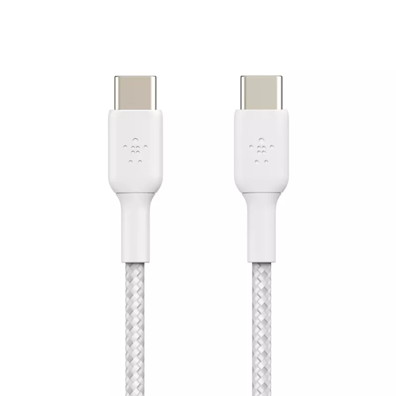 Belkin BOOST CHARGE - USB-kaapeli - 24-pin USB-C (M) – 24-pin USB-C (M) - USB 2.0 - 2 m - valkoinen