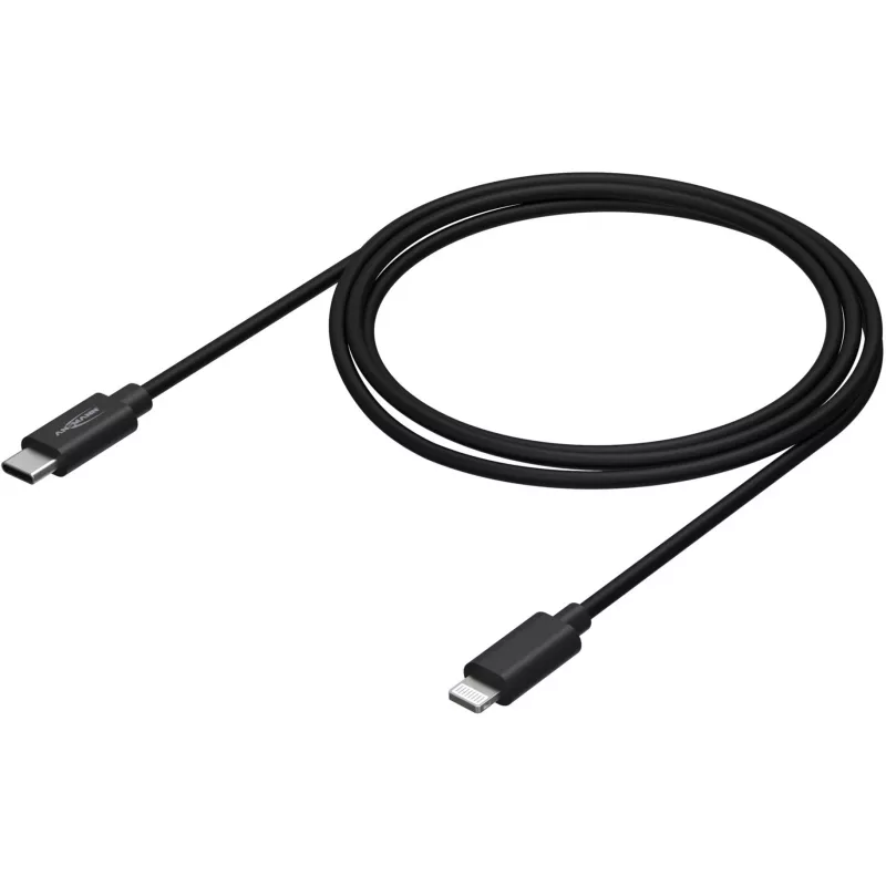 Puhelinkaapeli Ansmann 1700-0106 musta USB C Lightning 0,12 m