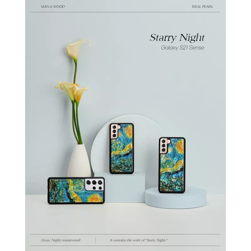Suojakotelo iKins Samsung Galaxy S21+ — tähtiyö musta
