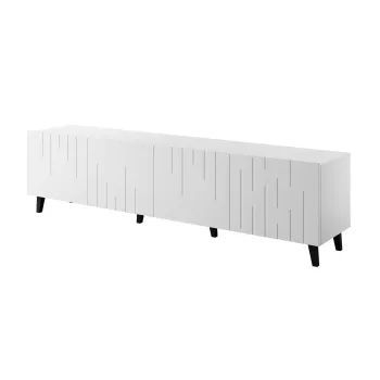 TV-taso cama meble BARI 200x42x52 valkoinen matta — 200×42×52 cm