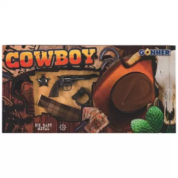 Lelucowboy-setti Pulio malli 155880/0 hatulla — Gonher-lisävaruste